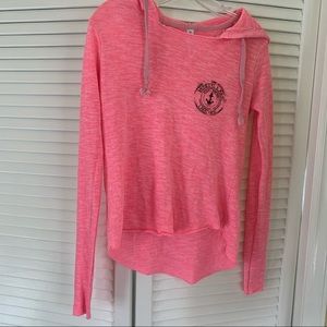 Hot pink lake life lightweight hoodie